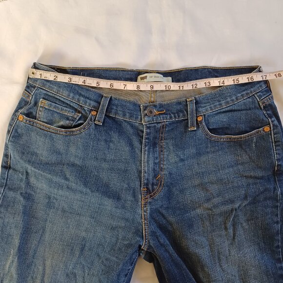 Levi's Womens Jeans 515 Bootcut Dark Wash Highrise Stretch Plus Size 14 S - Picture 9 of 11